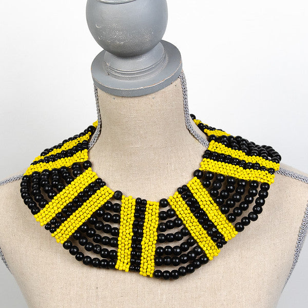 Athena Kazuri Beads Necklace