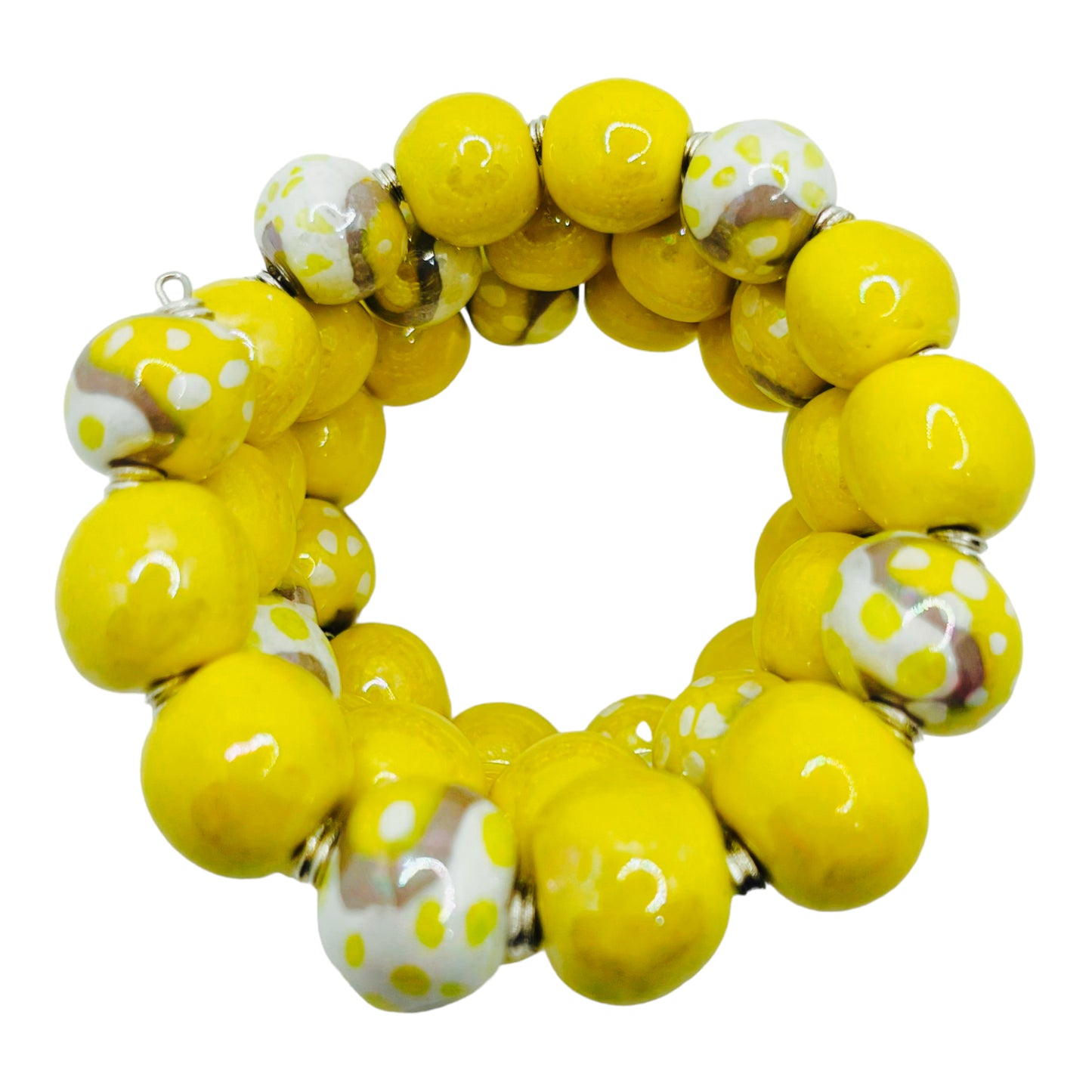 Yellow Kazuri Bracelets