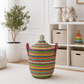 Joal Multicolor Striped Hamper